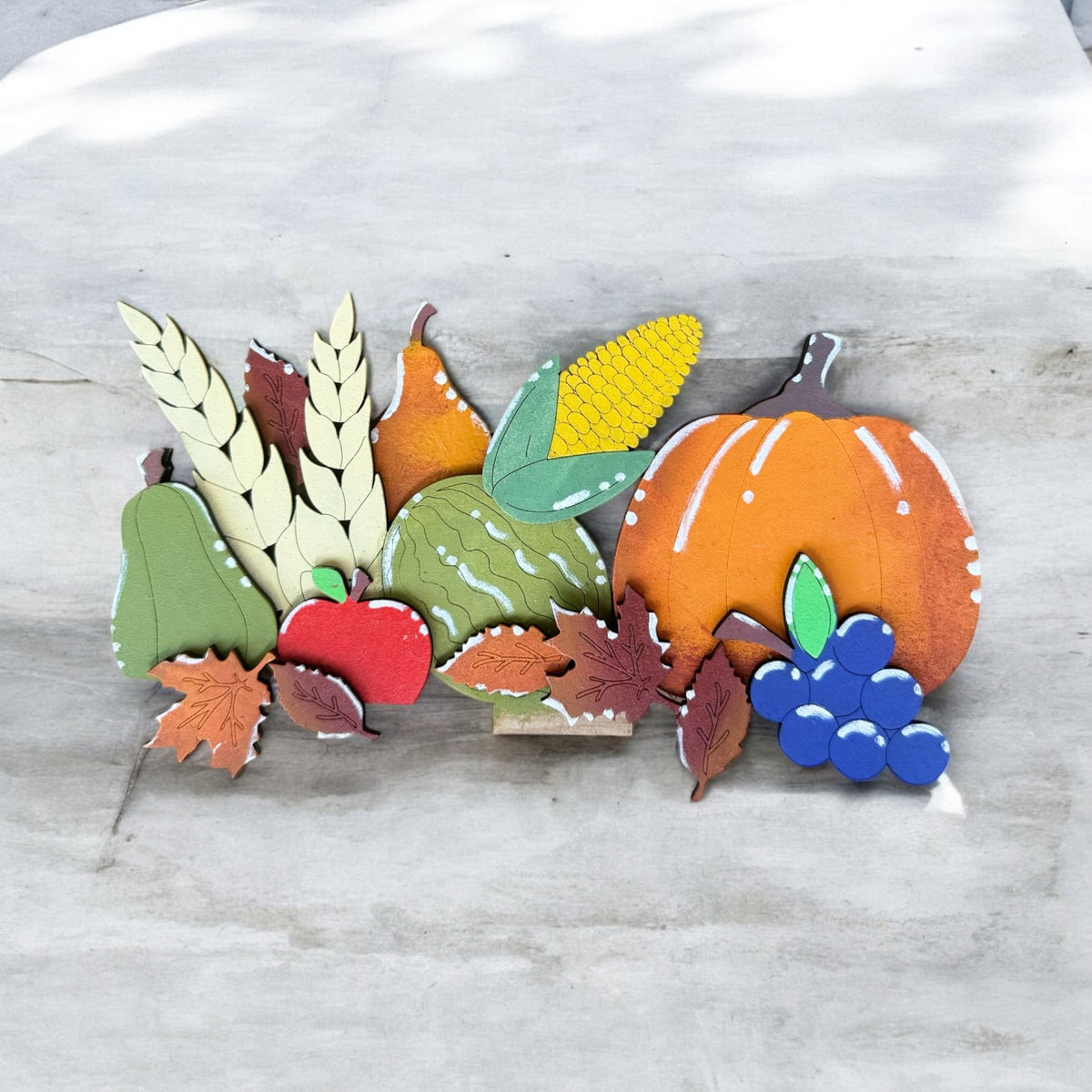 Thanksgiving Cornucopia For The Flower Basket
