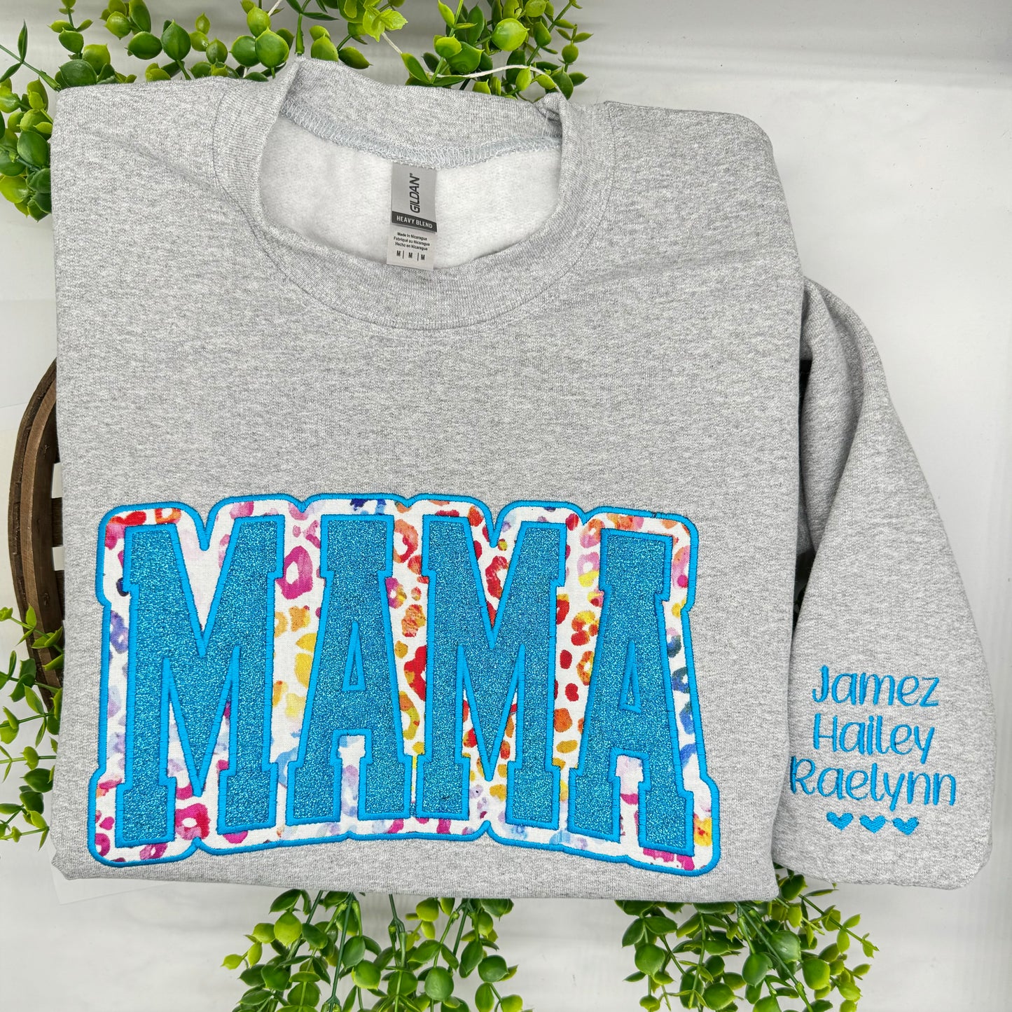 CUSTOM MAMA DOUBLE APPLIQUE