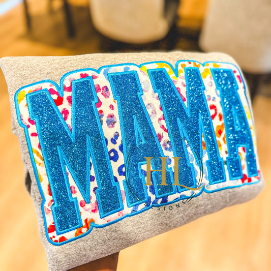 CUSTOM MAMA DOUBLE APPLIQUE