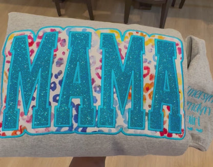 CUSTOM MAMA DOUBLE APPLIQUE